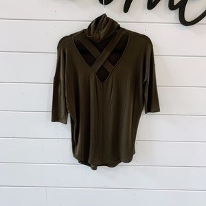 Express Dark green top